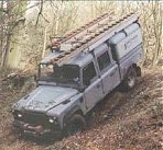 A Southern Electric Land Rover 130 on a training course