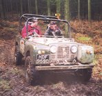 Corporate entertainment days can include driving serious off-road vehicles like this trials Land Rover